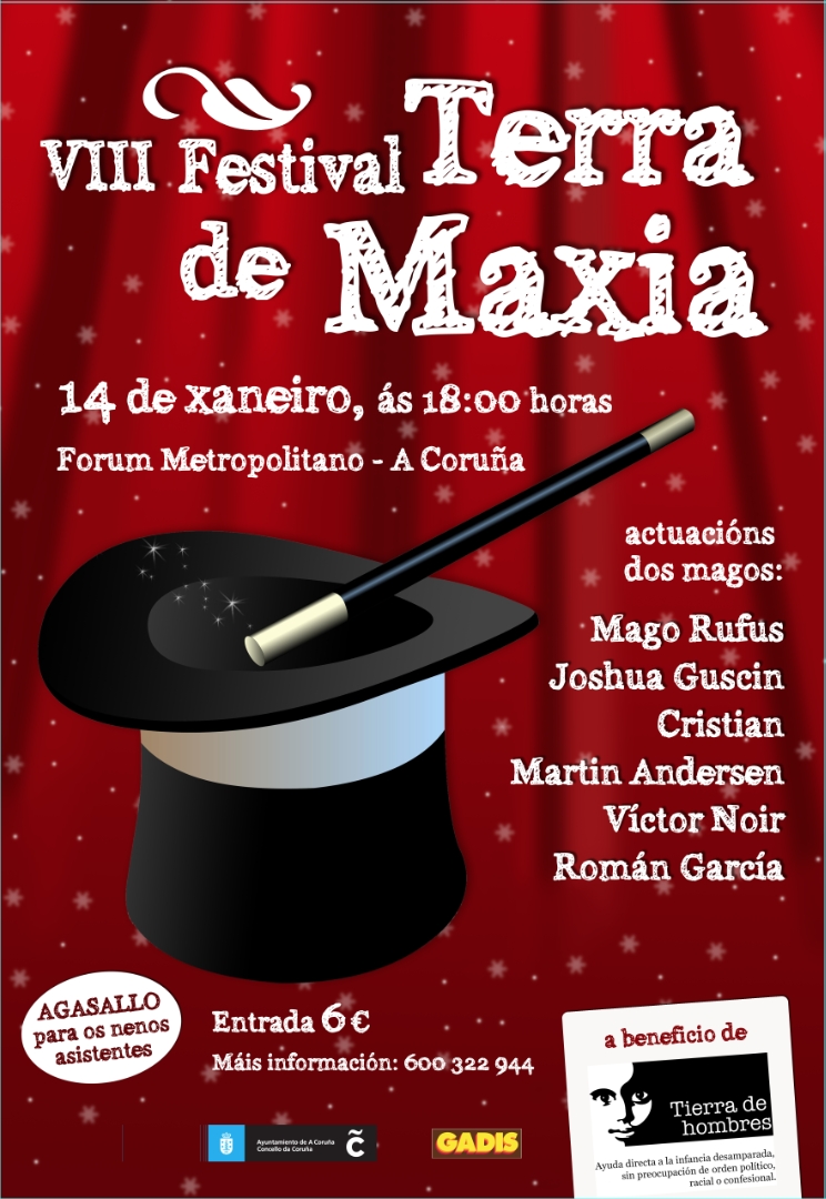14 de enero: VIII Festival Terra de Maxia en A Coruña