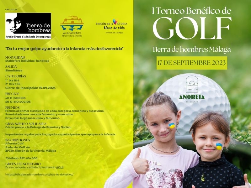 Rincón de la Victoria acogerá eI Torneo Benéfico de Golf “Tierra de hombres Málaga”